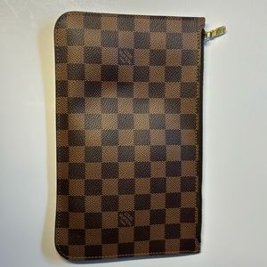 REAL Louis Vuitton clutch from inside Neverfull Bag